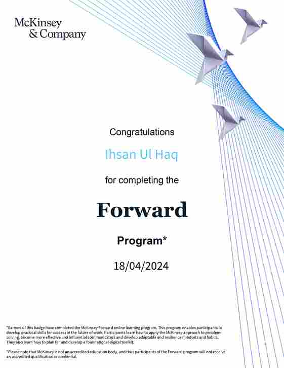 McKinsey Forward Program Participant